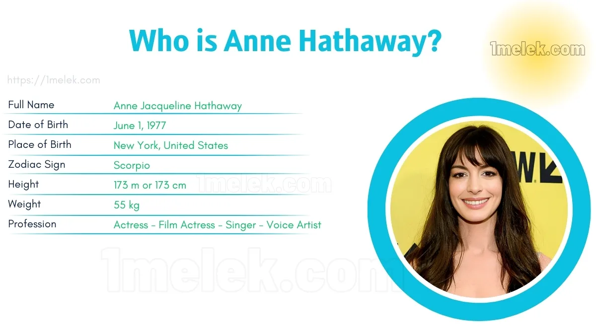 anne hathaway height weight age spouse and biography
