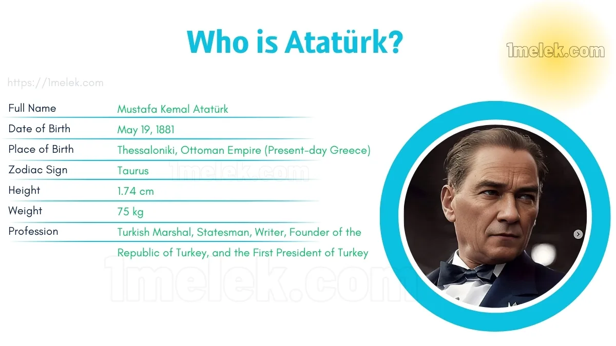 mustafa kemal ataturk height weight age spouse and biography