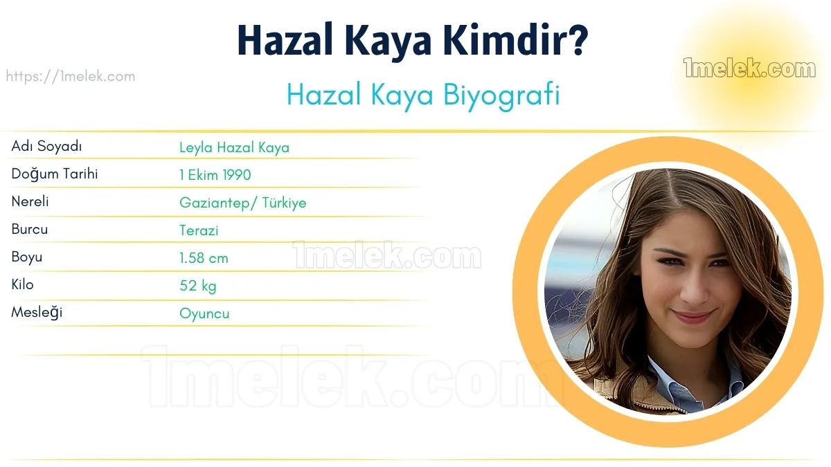 Hazal Kaya Boyu, Kilosu, Yaşı, Biyografisi