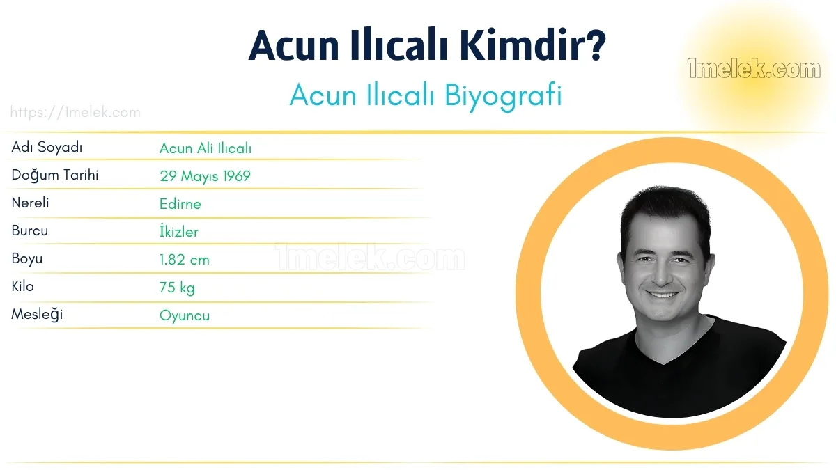 Acun Ilıcalı Boyu, Kilosu, Yaşı, Eşi, Biyografisi