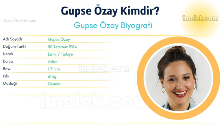 gupse ozay kac kilo boyu kac nereli kac yasinda esi kimdir