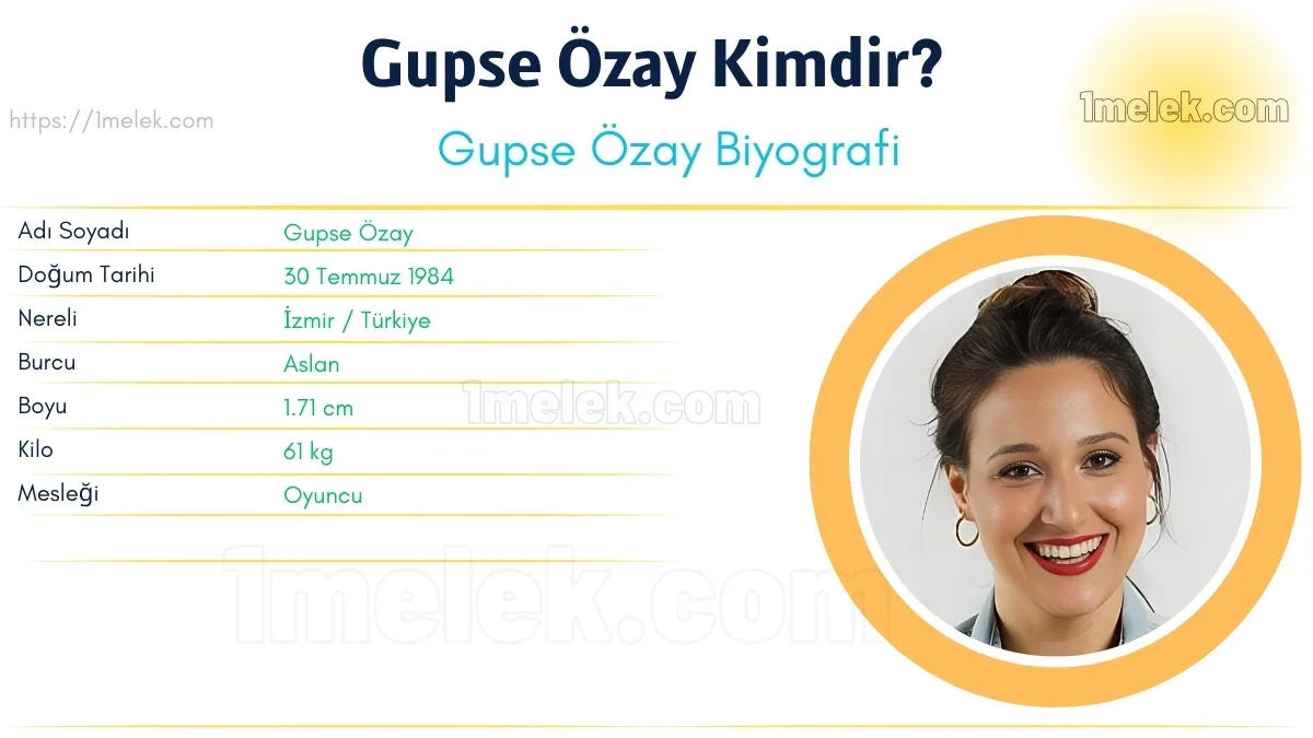 Gupse Özay Boyu, Kilosu, Yaşı, Biyografisi