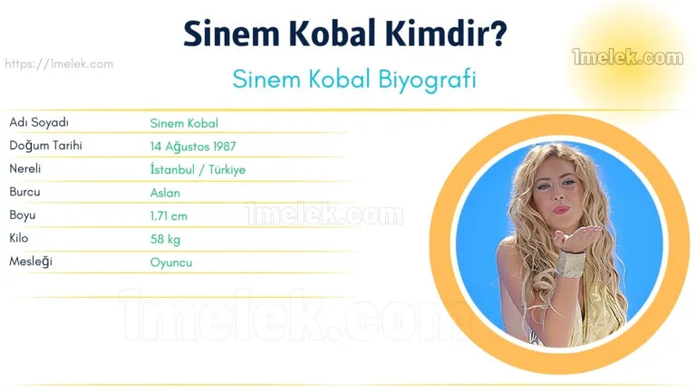 sinem kobal kac kilo boyu kac nereli kac yasinda esi kimdir