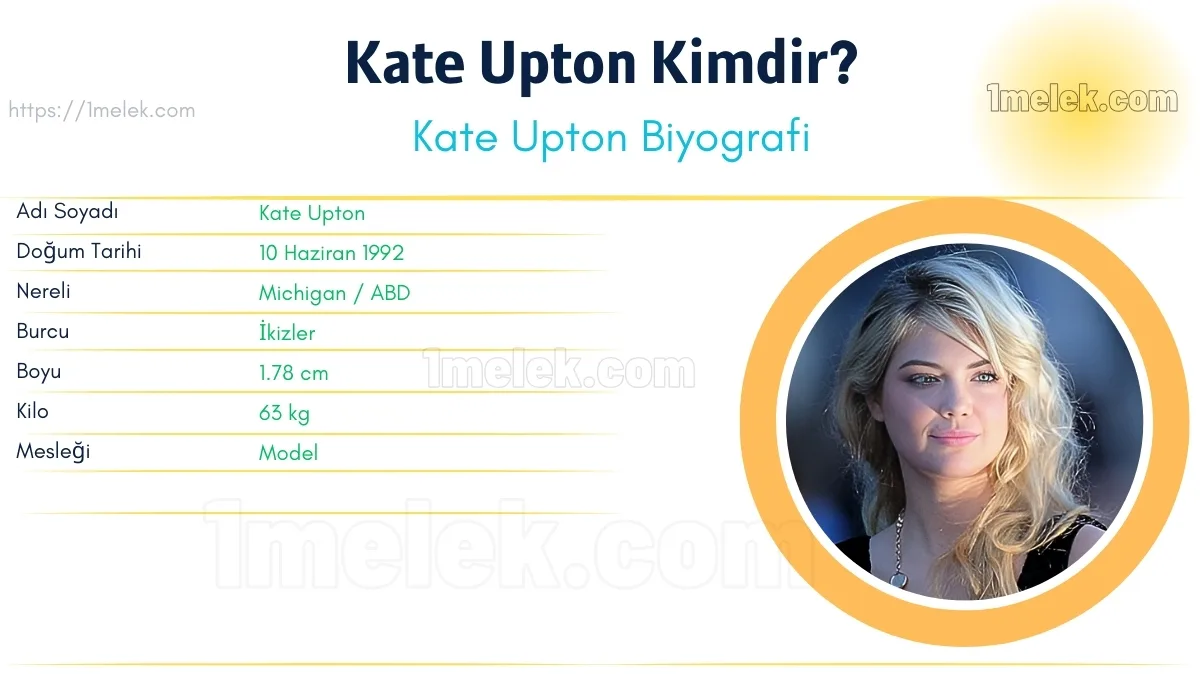 Kate Upton Boyu, Kilosu, Yaşı, Biyografisi