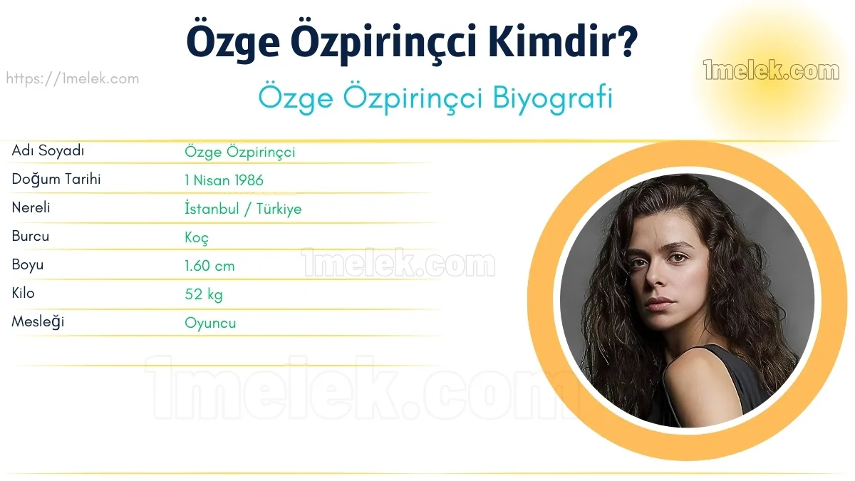 Özge Özpirinçci Boyu, Kilosu, Yaşı, Biyografisi