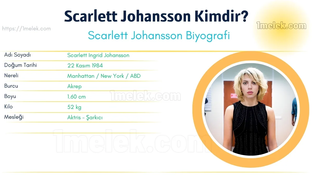 Scarlett Johansson Boyu, Kilosu, Yaşı, Biyografisi