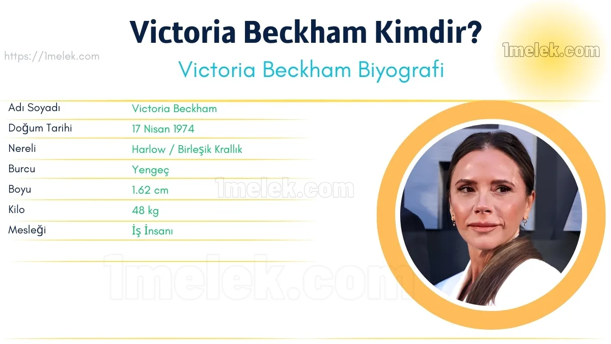 Victoria Beckham Boyu, Kilosu, Yaşı, Biyografisi