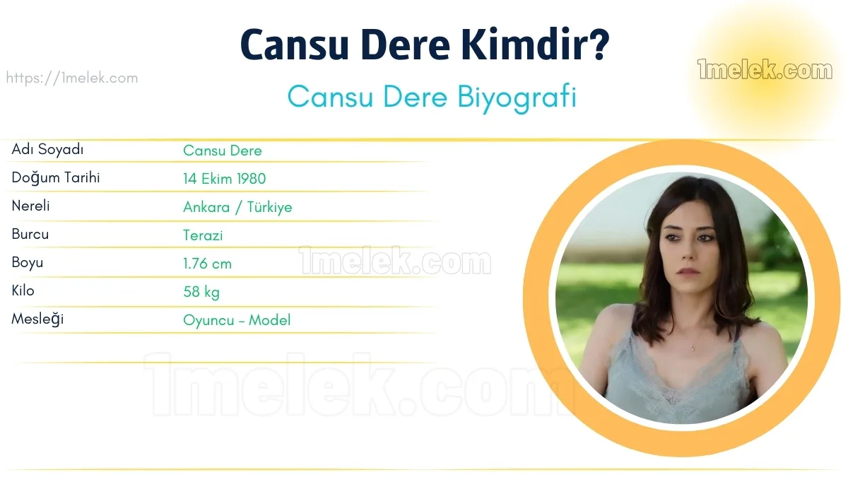 Cansu Dere – Kaç Kilo, Boyu Kaç, Nereli, Kaç Yaşında, Kimdir ?