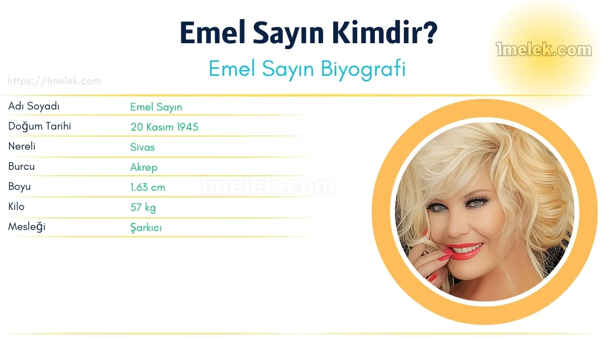 Emel Sayın – Kaç Kilo, Boyu Kaç, Nereli, Kaç Yaşında, Kimdir ?