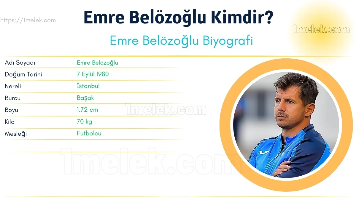 Emre Belözoğlu – Kaç Kilo, Boyu Kaç, Nereli, Eşi Kimdir ?