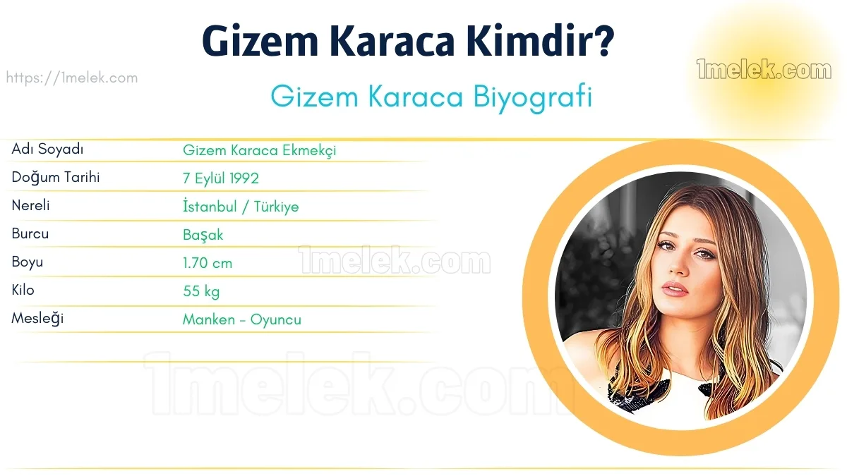 Gizem Karaca – Kaç Kilo, Boyu Kaç, Nereli, Kaç Yaşında, Kimdir ?