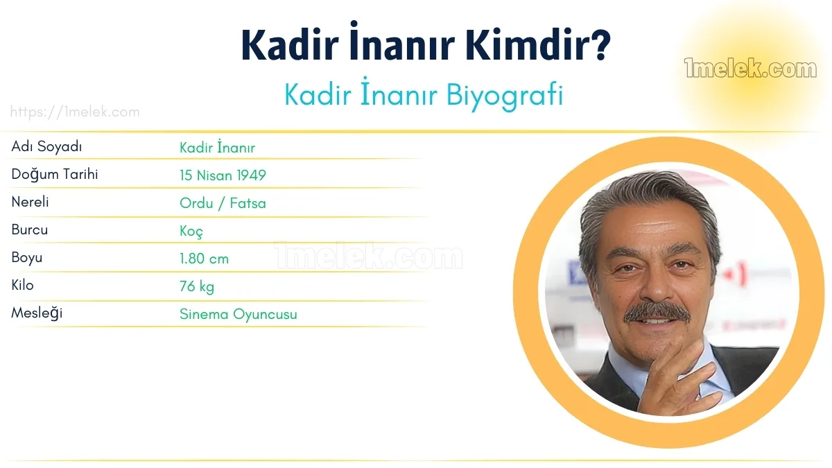 Kadir İnanır Boyu, Kilosu, Yaşı, Biyografisi