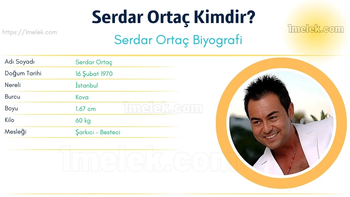 Serdar Ortaç Boyu, Kilosu, Yaşı, Biyografisi