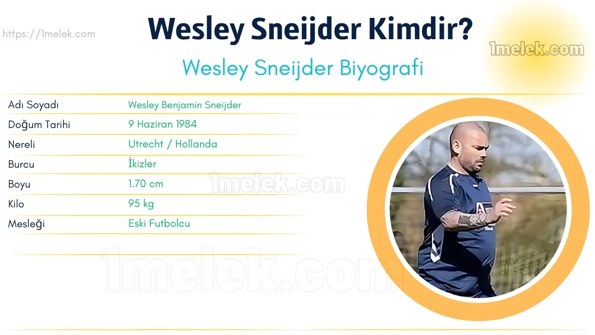 Wesley Sneijder – Kaç Kilo, Boyu Kaç, Nereli, Kaç Yaşında, Kimdir ?