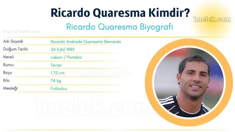 ricardo quaresma kilo boyu kac nereli kac yasinda esi kimdir