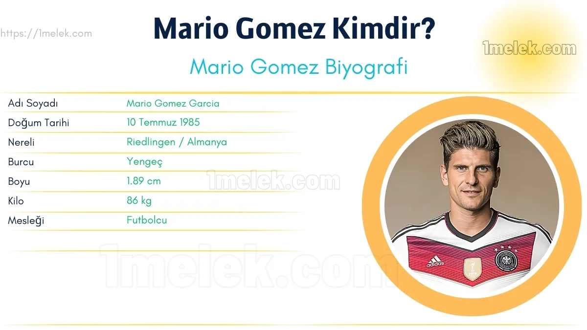 Mario Gomez – Kaç Kilo, Boyu Kaç, Nereli, Kaç Yaşında, Kimdir ?