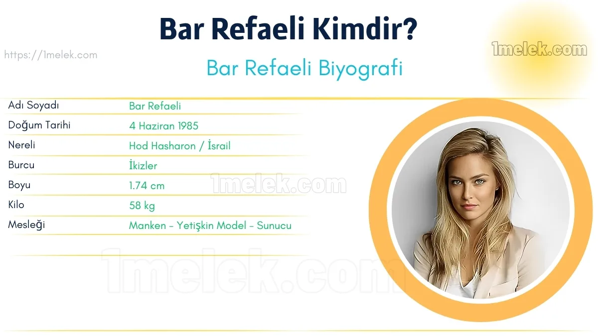 Bar Refaeli – Kaç Kilo, Boyu Kaç, Nereli, Kaç Yaşında, Kimdir ?