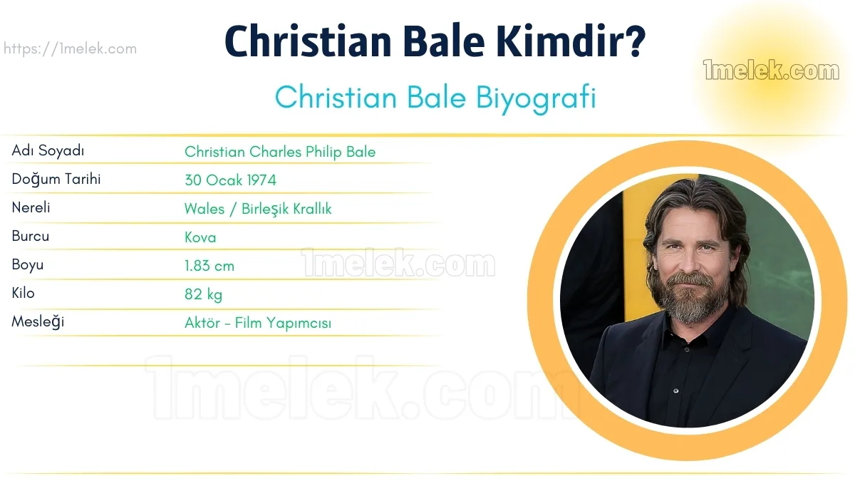 Christian Bale – Kaç Kilo, Boyu Kaç, Nereli, Kaç Yaşında, Kimdir ?