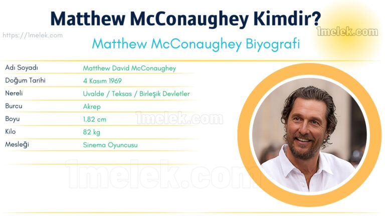 matthew mcconaughey kac kilo boyu kac nereli kac yasinda esi kimdir