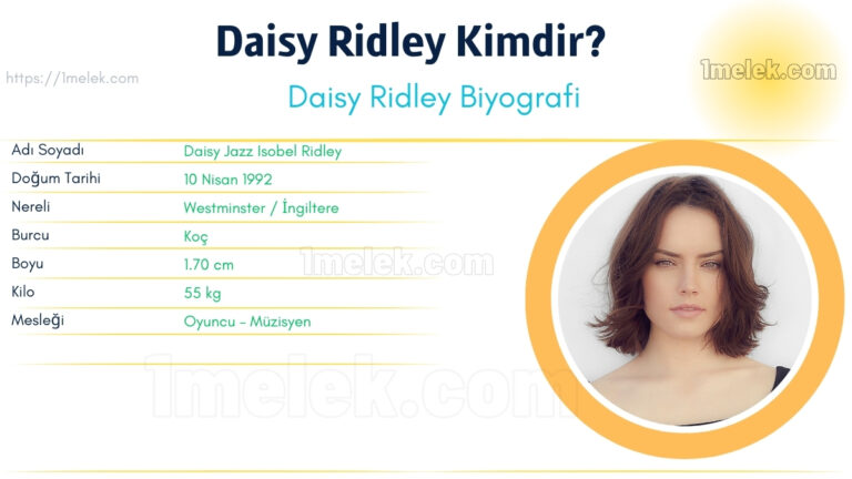 daisy ridley kac kilo boyu kac nereli kac yasinda esi kimdir