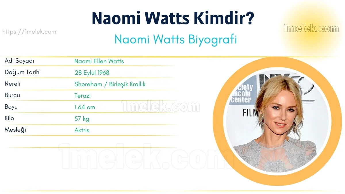 Naomi Watts – Kaç Kilo, Boyu Kaç, Nereli, Kaç Yaşında, Kimdir ?