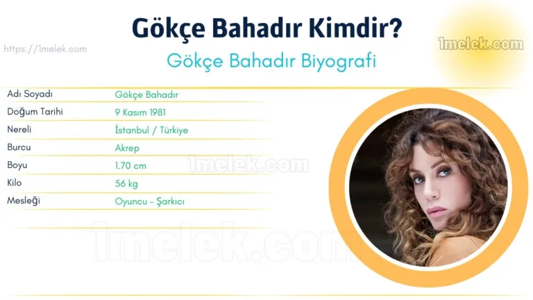 gokce bahadir kac kilo boyu kac nereli kac yasinda esi kimdir
