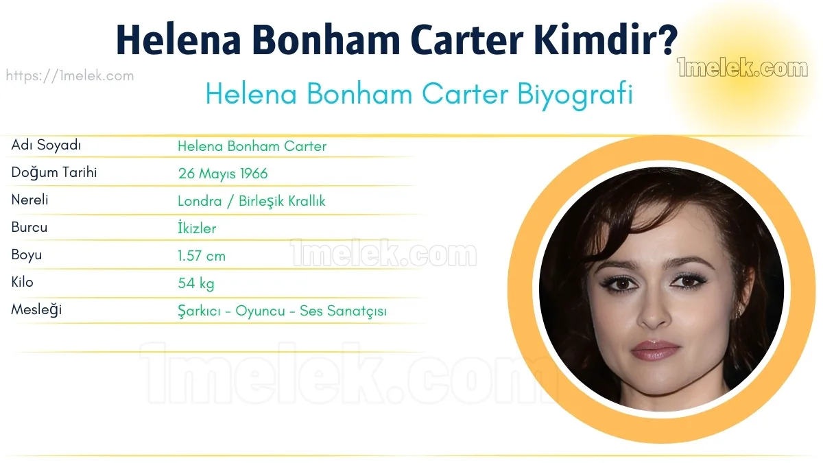 Helena Bonham Carter – Kaç Kilo, Boyu Kaç, Nereli, Kaç Yaşında, Kimdir ?
