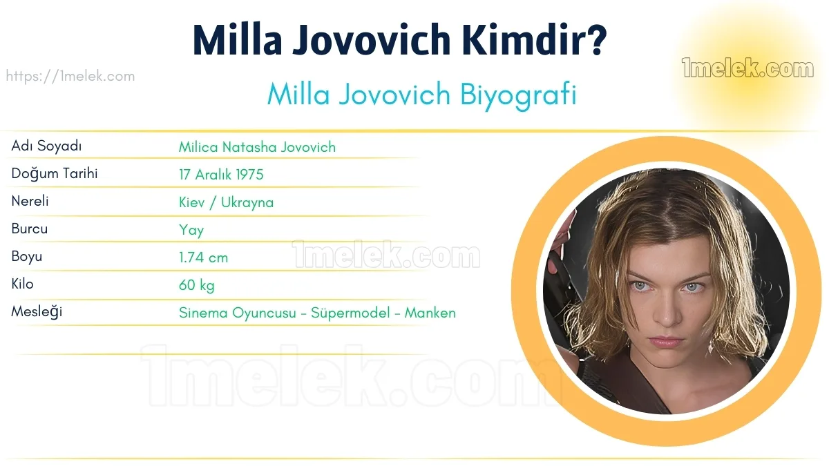 Milla Jovovich – Kaç Kilo, Boyu Kaç, Nereli, Kaç Yaşında, Kimdir ?