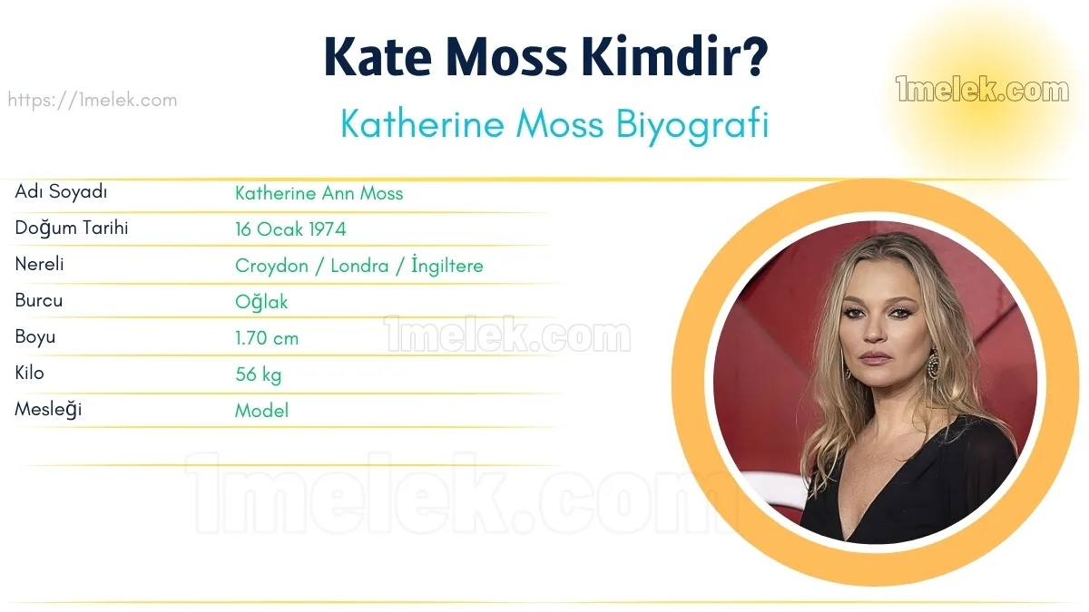 Kate Moss Boyu, Kilosu, Yaşı, Biyografisi