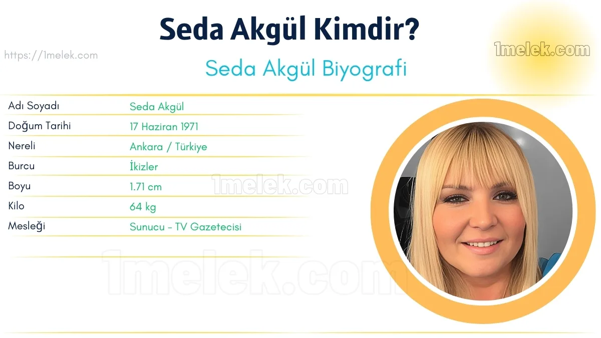 Seda Akgül – Kaç Kilo, Boyu Kaç, Nereli, Kaç Yaşında, Kimdir ?