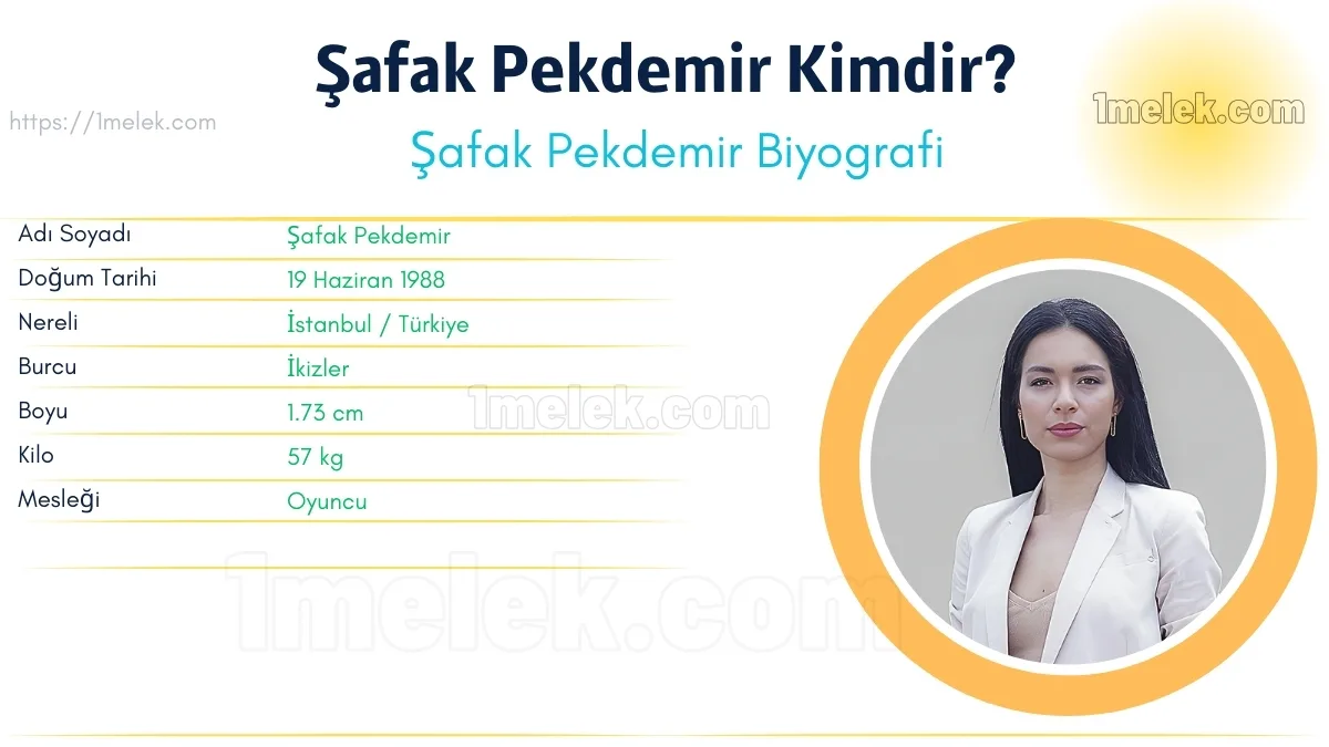 Şafak Pekdemir Boyu, Kilosu, Yaşı, Biyografisi