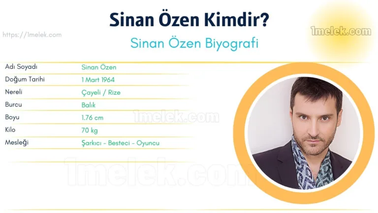 sinan ozen kac kilo boyu kac nereli kac yasinda esi kimdir