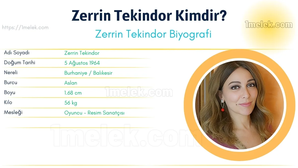 Zerrin Tekindor Boyu, Kilosu, Yaşı, Biyografisi
