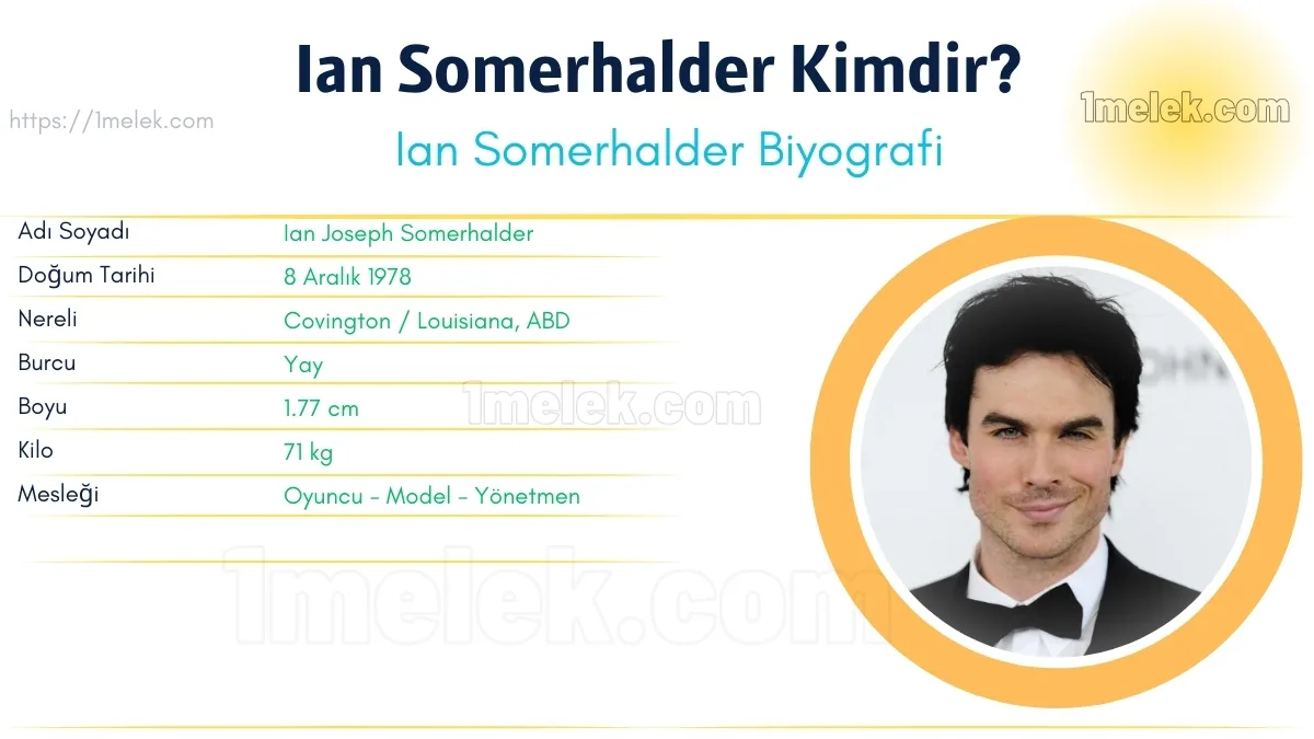 Ian Somerhalder Boyu, Kilosu, Yaşı, Biyografisi