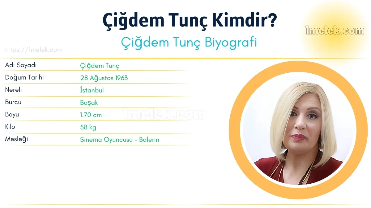 Çiğdem Tunç Boyu, Kilosu, Yaşı, Biyografisi