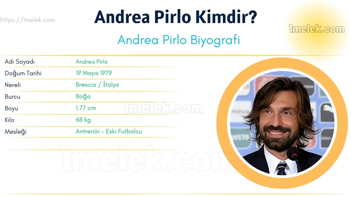 Andrea Pirlo – Kaç Kilo, Boyu Kaç, Nereli, Kaç Yaşında, Kimdir ?
