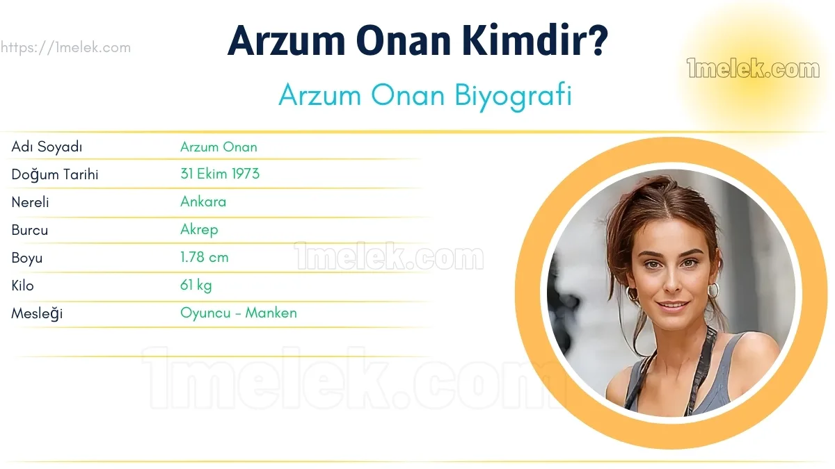 Arzum Onan – Kaç Kilo, Boyu Kaç, Nereli, Kaç Yaşında, Kimdir ?