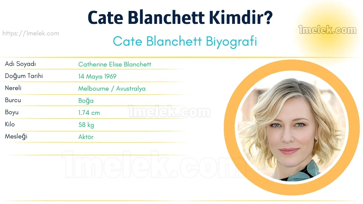 Cate Blanchett – Kaç Kilo, Boyu Kaç, Nereli, Kaç Yaşında, Kimdir ?
