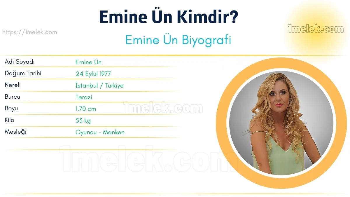 Emine Ün – Kaç Kilo, Boyu Kaç, Nereli, Kaç Yaşında, Kimdir ?