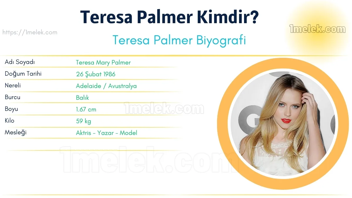Teresa Palmer – Kaç Kilo, Boyu Kaç, Nereli, Kaç Yaşında, Kimdir ?