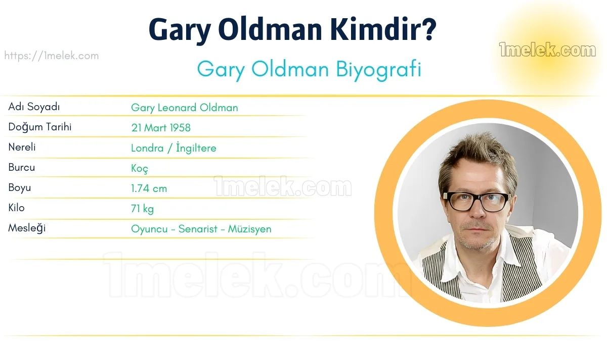 Gary Oldman – Kaç Kilo, Boyu Kaç, Nereli, Kaç Yaşında, Kimdir ?
