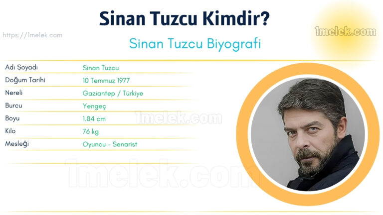 sinan tuzcu kac kilo boyu kac nereli kac yasinda esi kimdir