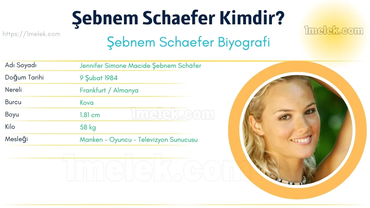 Şebnem Schaefer – Kaç Kilo, Boyu Kaç, Nereli, Kaç Yaşında, Kimdir ?