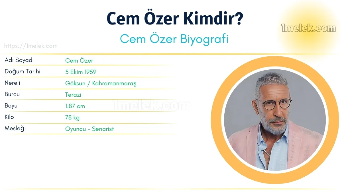 Cem Özer – Kaç Kilo, Boyu Kaç, Nereli, Kaç Yaşında, Kimdir ?