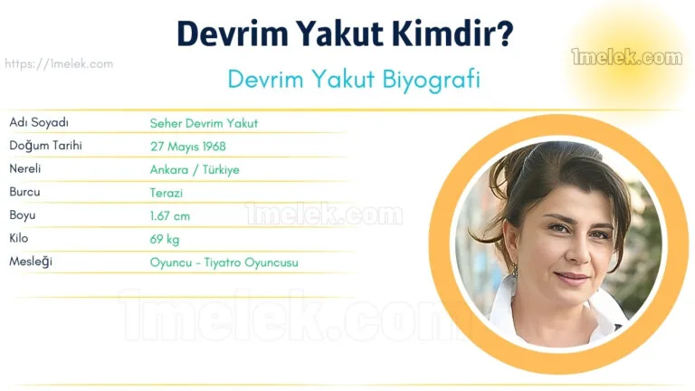 devrim yakut kac kilo boyu kac nereli kac yasinda esi kimdir