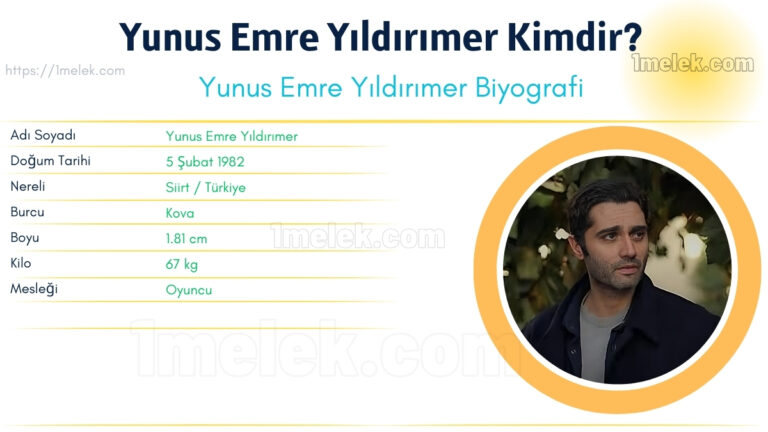 yunus emre yildirimer kilo boyu kac nereli kac yasinda esi kimdir