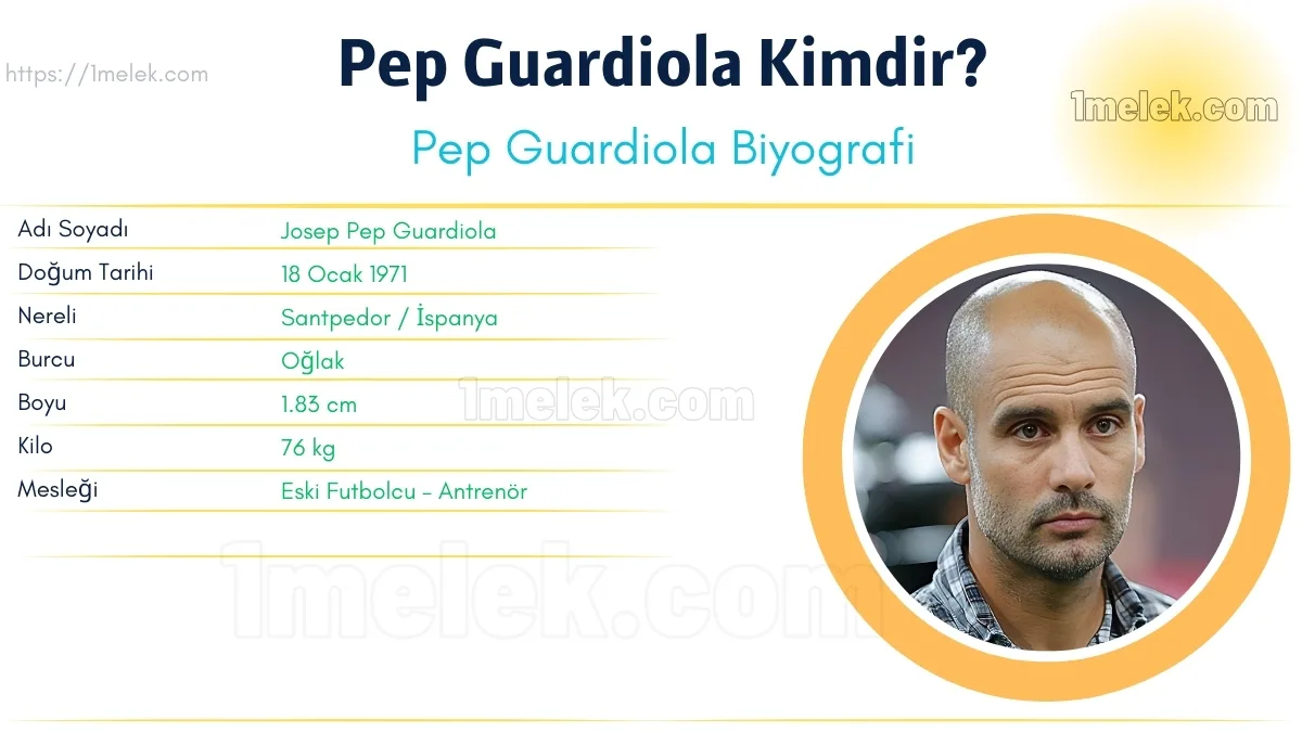 Pep Guardiola – Kaç Kilo, Boyu Kaç, Nereli, Kaç Yaşında, Kimdir ?