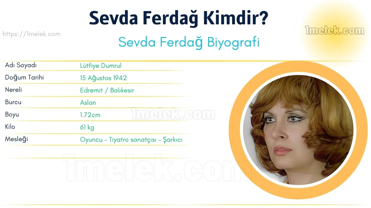 Sevda Ferdağ – Kaç Kilo, Boyu Kaç, Nereli, Kaç Yaşında, Kimdir ?