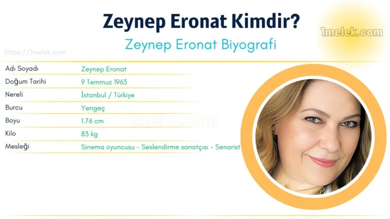 zeynep eronat kac kilo boyu kac nereli kac yasinda esi kimdir