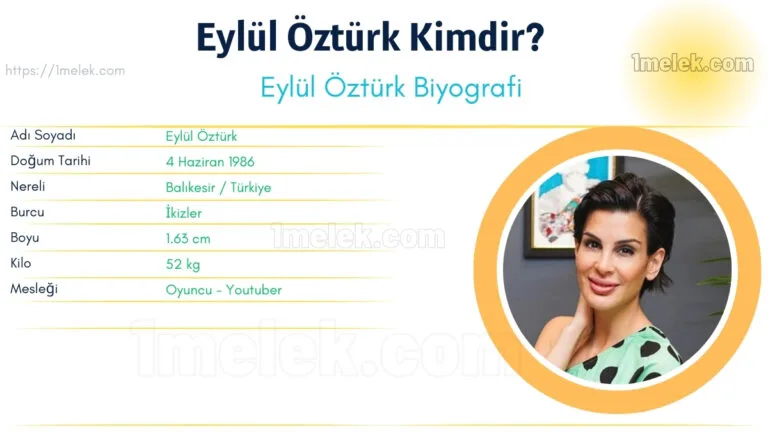 eylul ozturk kac kilo boyu kac nereli kac yasinda esi kimdir